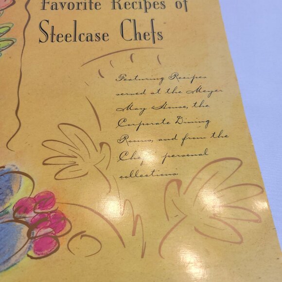 1991 Cookbook "Favorite Recipes of Steelcase Chefs" Steelcase Inc. Grand Rapids - Picture 3 of 12